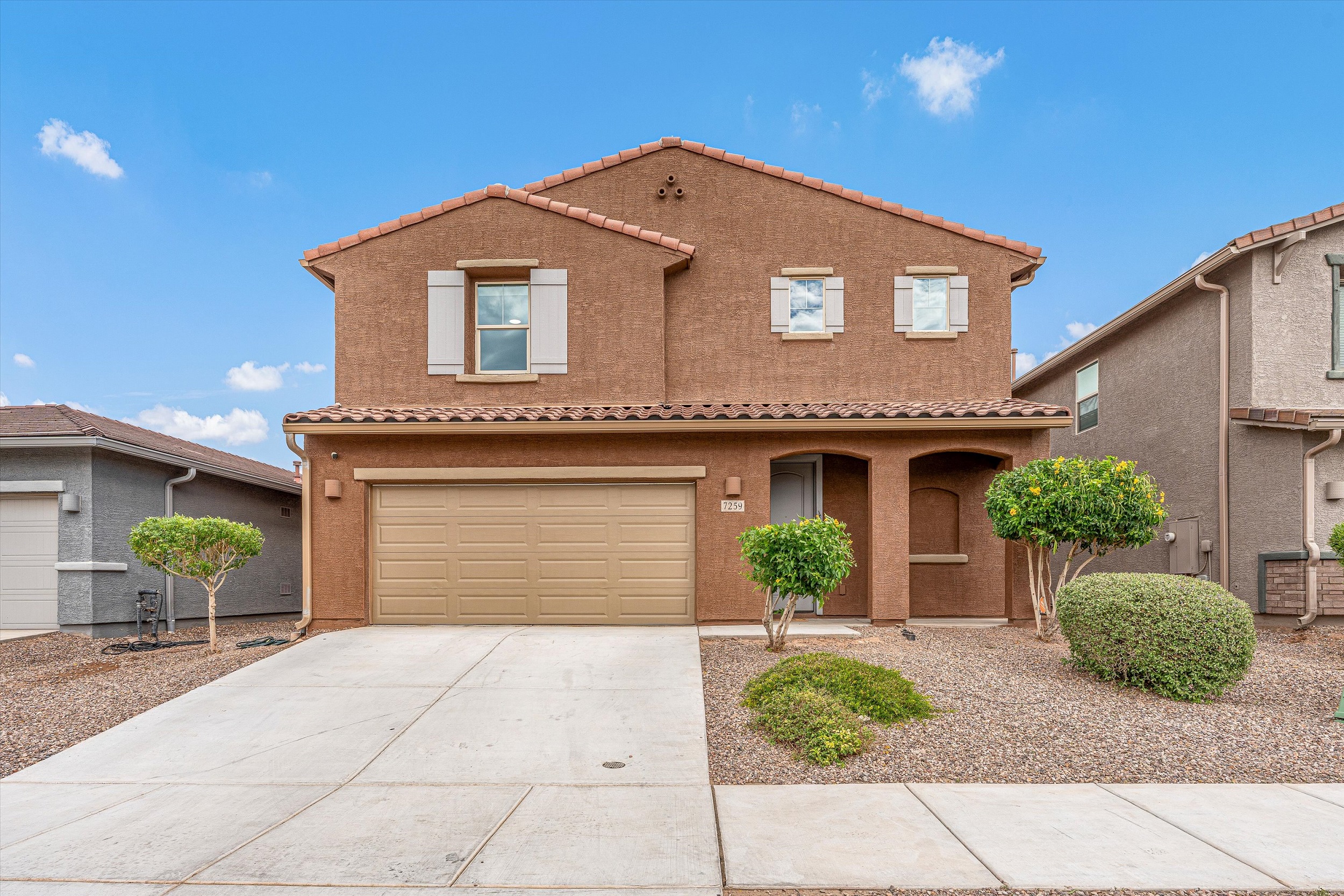 7259 S Camino Del Cordero, a 2022-built home in the La Estancia de Tucson community in southeast Tucson